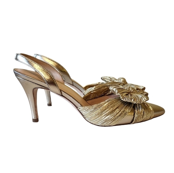 LOEFFLER RANDALL SYLVANA SLINGBACK GOLD 8 - Picture 8 of 14